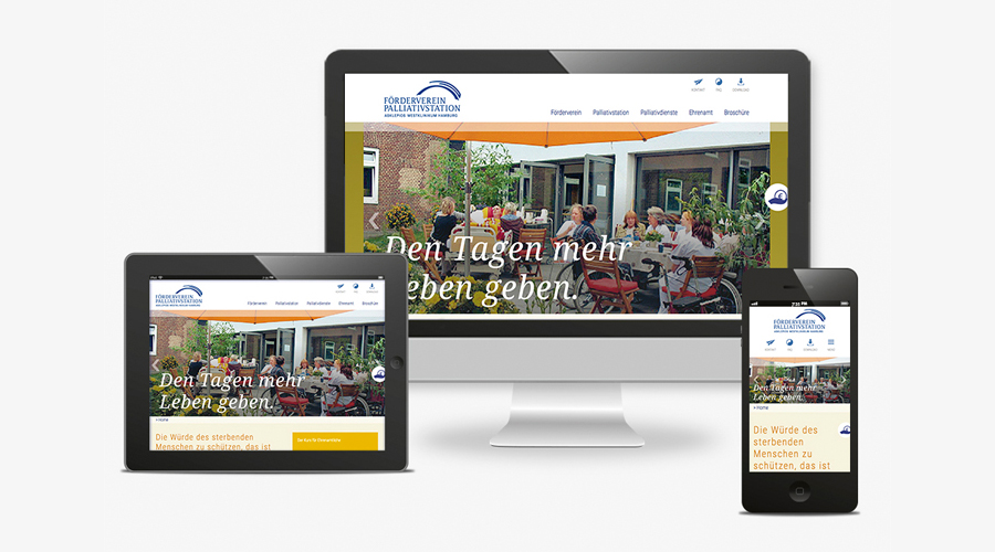 Responsive Website für Palliativstation Rissen