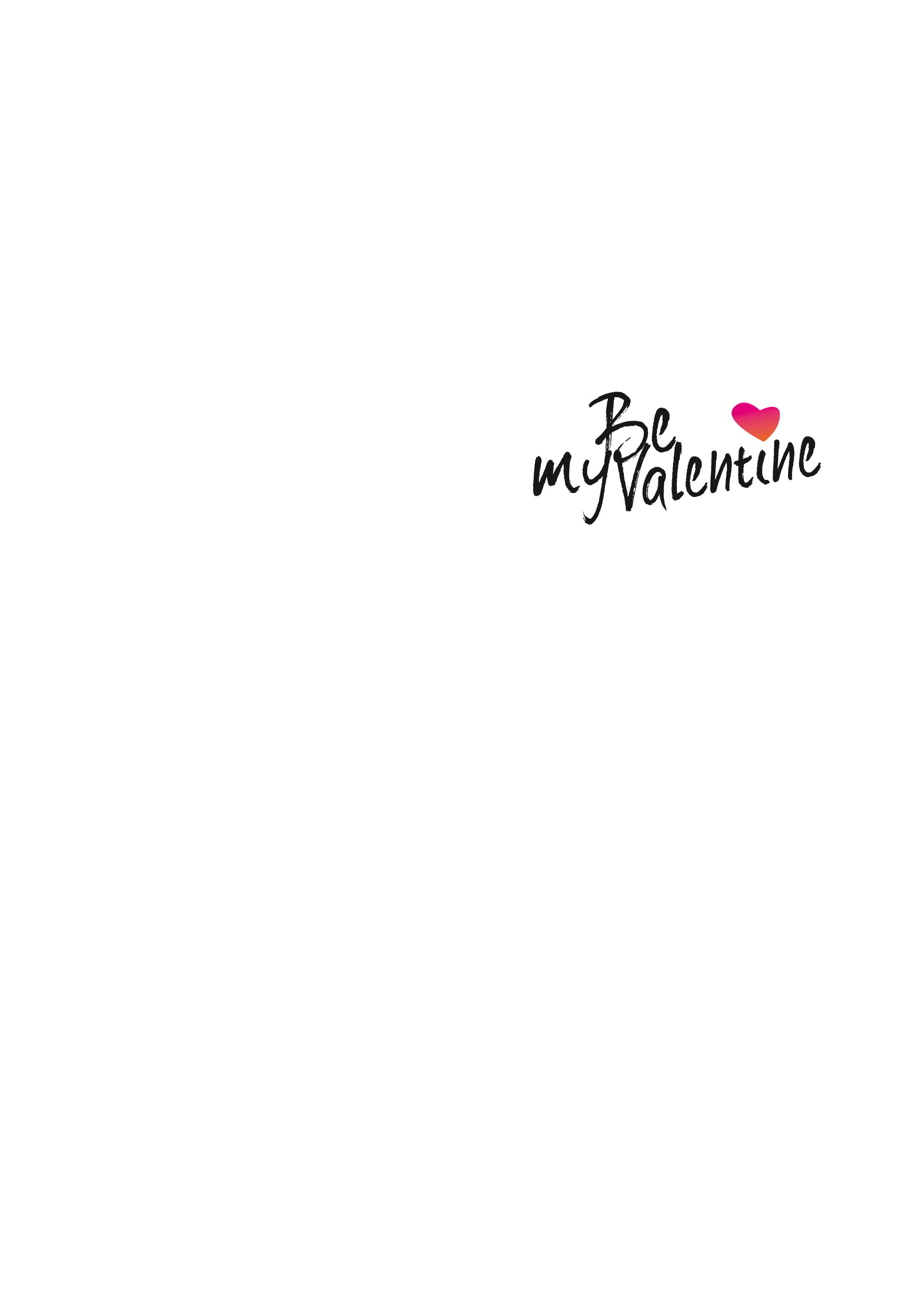 Be my Valentine Briefbogen